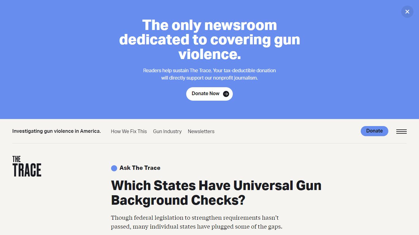 Which States Have Universal Gun Background Checks? - The Trace